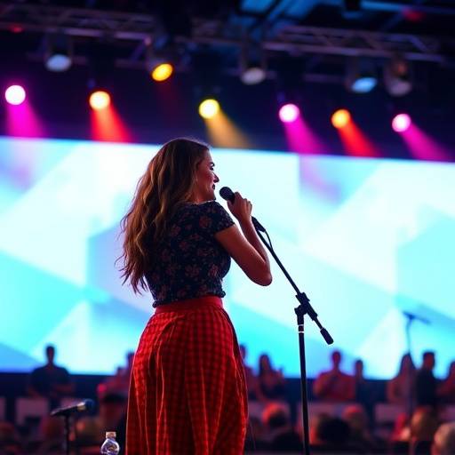 Atriz performando em um palco durante uma aula de atua&radic;&sect;&radic;&pound;o avan&radic;&sect;ada.